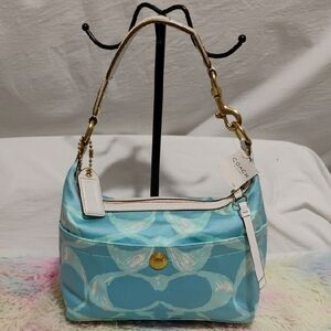RARE! NWT Authentic Coach Hampton Weekend Collection Shoulder Bag